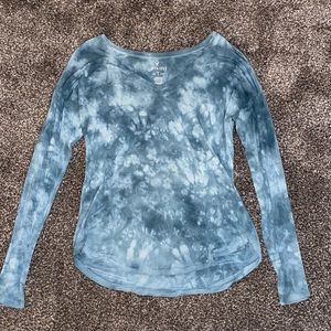 Blue Tie-dye Long Sleeve